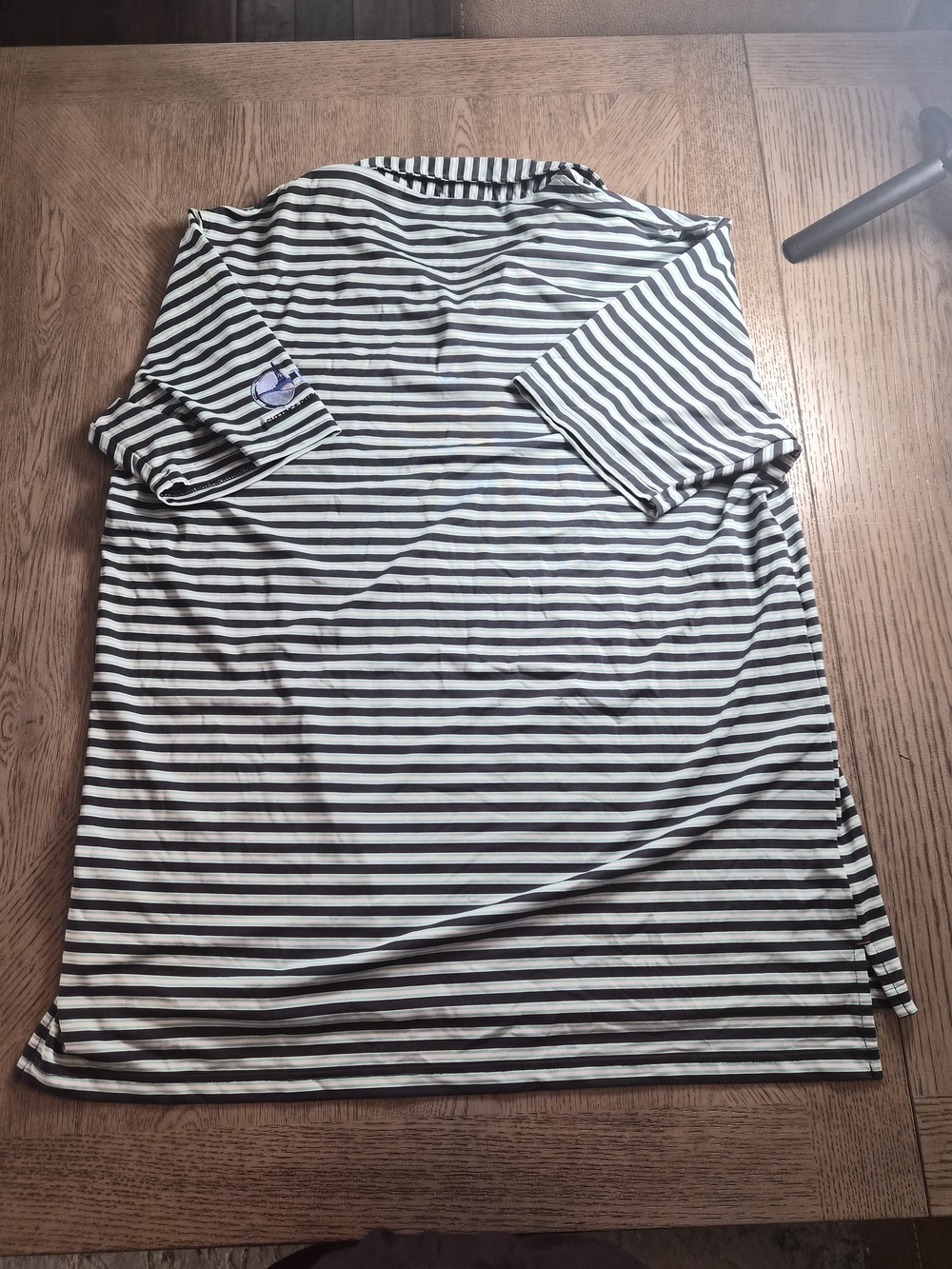Southern Marsh Men's Black & White Striped Polo - Picture 4 of 4